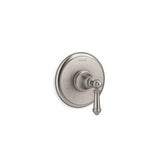 Kohler - Artifacts MasterShower temperature control valve trim with lever handle - Vibrant Brushed Nickel