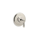 Kohler - Artifacts Rite-Temp valve trim with lever handle - Vibrant Polished Nickel