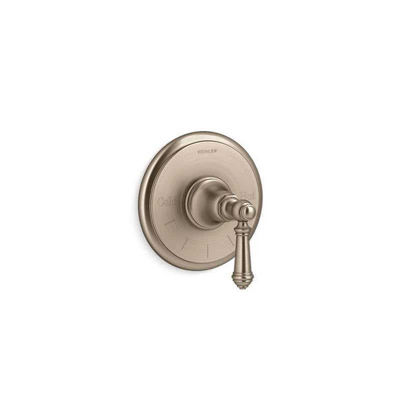 Kohler - Artifacts MasterShower temperature control valve trim with lever handle - Vibrant Brushed Bronze