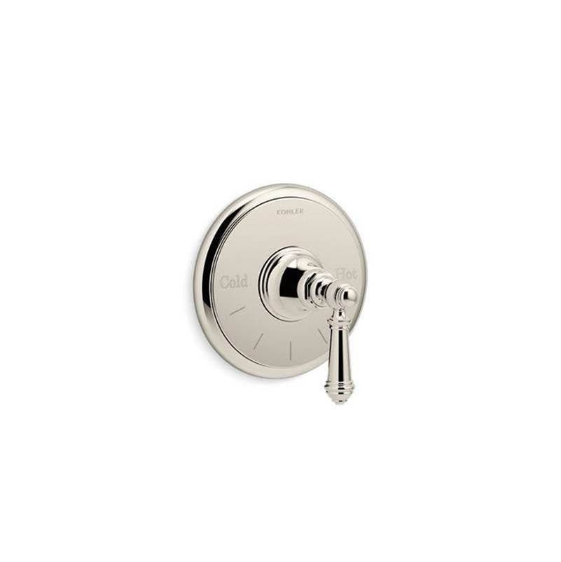 Kohler - Artifacts MasterShower temperature control valve trim with lever handle - Vibrant Polished Nickel