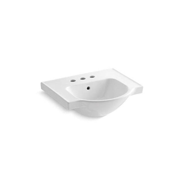 Kohler - Veer 21'' square pedestal bathroom sink - White