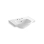 Kohler - Veer 24'' square pedestal bathroom sink - White