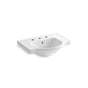 Kohler - Veer 24'' square pedestal bathroom sink - White