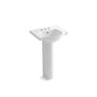 Kohler - Veer 21'' rectangular pedestal bathroom sink - White