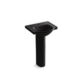 Kohler - Veer 21'' rectangular pedestal bathroom sink - Black