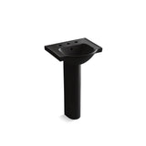 Kohler - Veer 21'' rectangular pedestal bathroom sink - Black