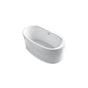 Kohler - Sunstruck 65-1/2'' x 35-1/2'' freestanding bath, straight shroud - White