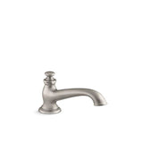Kohler - Artifacts Deck-mount bath spout with flare design - Vibrant Brushed Nickel