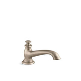 Kohler - Artifacts Deck-mount bath spout with flare design - Vibrant Brushed Bronze