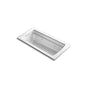 Kohler - Archer 66'' x 32'' drop-in whirlpool bath with Bask heated surface - White
