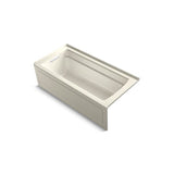 Kohler - Archer 66'' x 32'' alcove bath, left drain - Biscuit