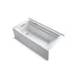 Kohler - Archer 72'' x 36'' alcove whirlpool bath with Bask heated surface, left drain - White
