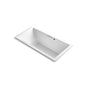 Kohler - Underscore 72'' x 36'' drop-in Heated BubbleMassageE air bath with Bask heated surface - White