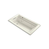 Kohler - Archer 72'' x 36'' drop-in whirlpool bath with Bask heated surface - Biscuit