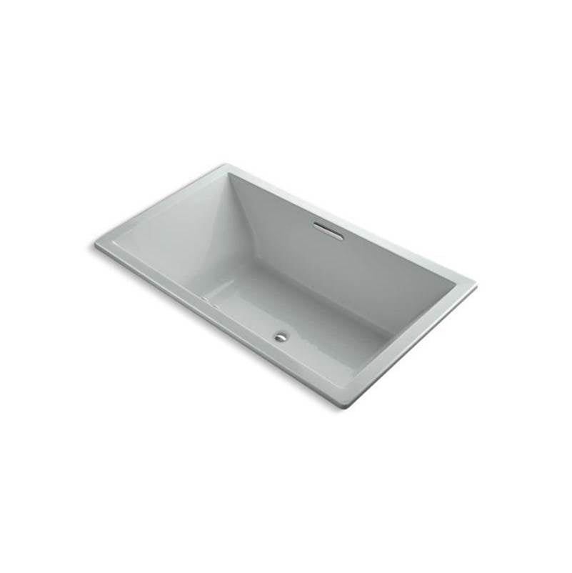 Kohler - Underscore 72'' x 42'' drop-in Heated BubbleMassageE air bath with Bask heated surface - Ice Grey