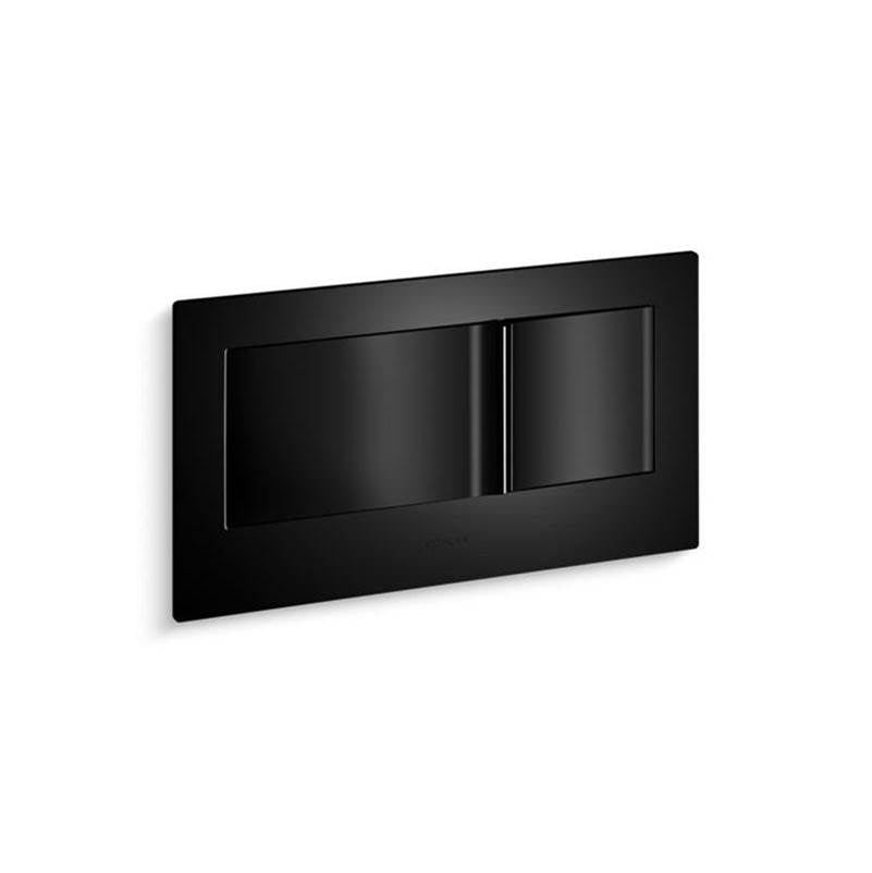 Kohler - Veil Flush actuator plate for 2''x6'' in-wall tank and carrier system - Black
