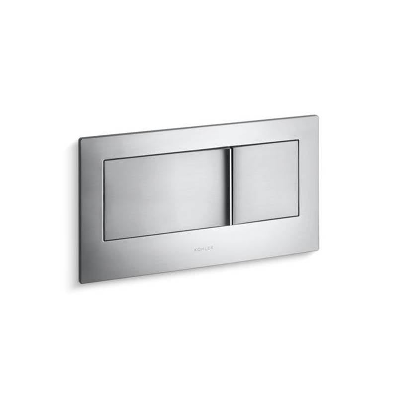 Kohler - Veil Flush actuator plate for 2''x6'' in-wall tank and carrier system - Brushed Chrome