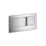 Kohler - Veil Flush actuator plate for 2''x6'' in-wall tank and carrier system - Brushed Chrome