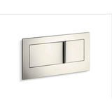 Kohler - Veil Flush actuator plate for 2''x6'' in-wall tank and carrier system - Vibrant Polished Nickel