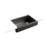 Kohler - Whitehaven 32-1/2'' undermount single-bowl farmhouse kitchen sink - Black