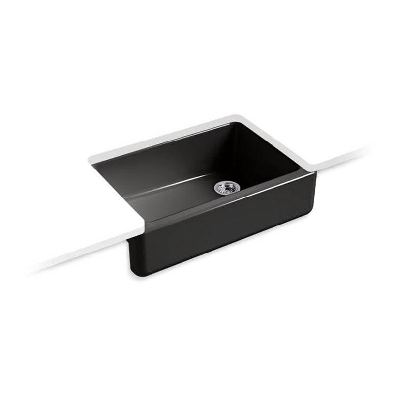 Kohler - Whitehaven 32-3/4'' undermount single-bowl farmhouse kitchen sink - Black