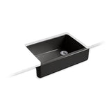 Kohler - Whitehaven 32-3/4'' undermount single-bowl farmhouse kitchen sink - Black