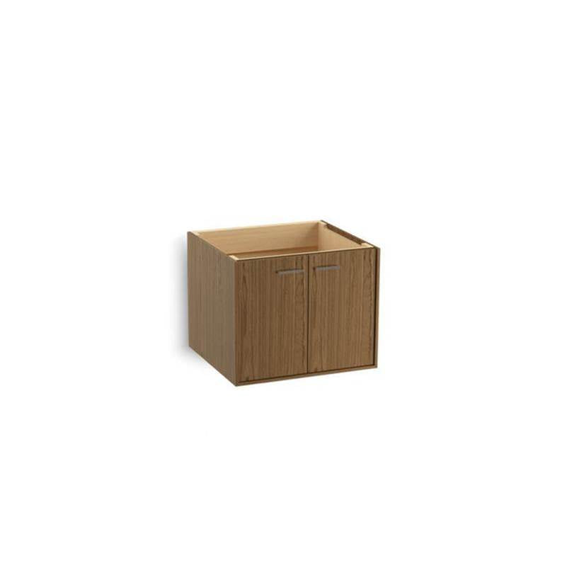 Kohler - Jute 24'' wall-hung bathroom vanity cabinet - Walnut Flax