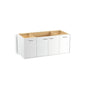 Kohler - Jute 48'' wall-hung bathroom vanity cabinet - Linen White