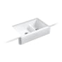 Kohler - Whitehaven Hayridge Smart Divide 35-11/16'' undermount double-bowl farmhouse kitchen sink - White