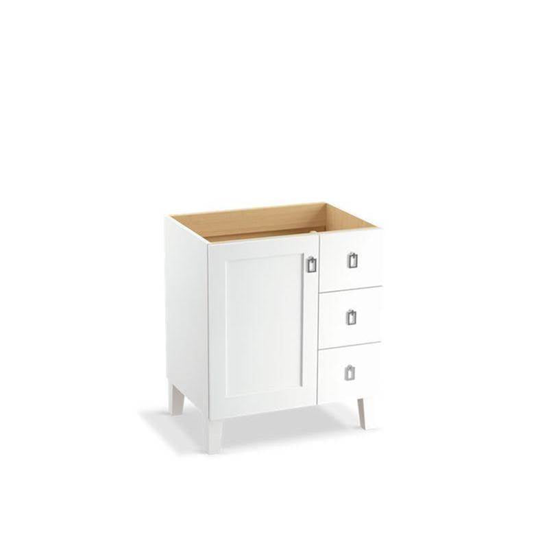 Kohler - Poplin 30'' bathroom vanity cabinet - Linen White