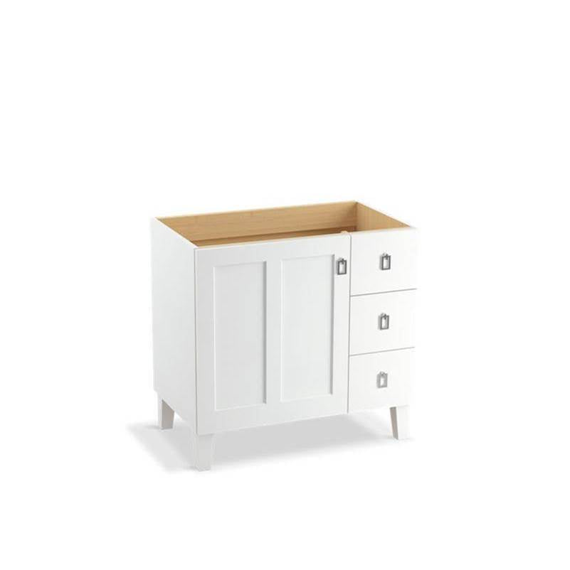 Kohler - Poplin 36'' bathroom vanity cabinet - Linen White