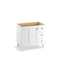 Kohler - Poplin 36'' bathroom vanity cabinet - Linen White
