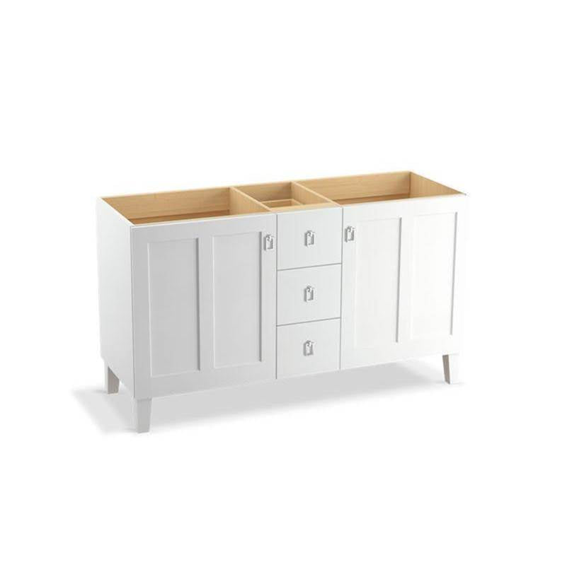 Kohler - Poplin 60'' bathroom vanity cabinet - Linen White