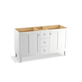 Kohler - Poplin 60'' bathroom vanity cabinet - Linen White