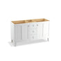 Kohler - Poplin 60'' bathroom vanity cabinet - Linen White