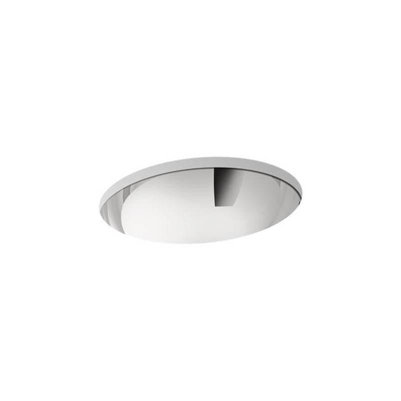 Kohler - Bachata 20'' oval drop-in/undermount bathroom sink, no overflow
