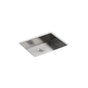 Kohler - VaultE 25'' top-/undermount single-bowl kitchen sink - Stainless Steel