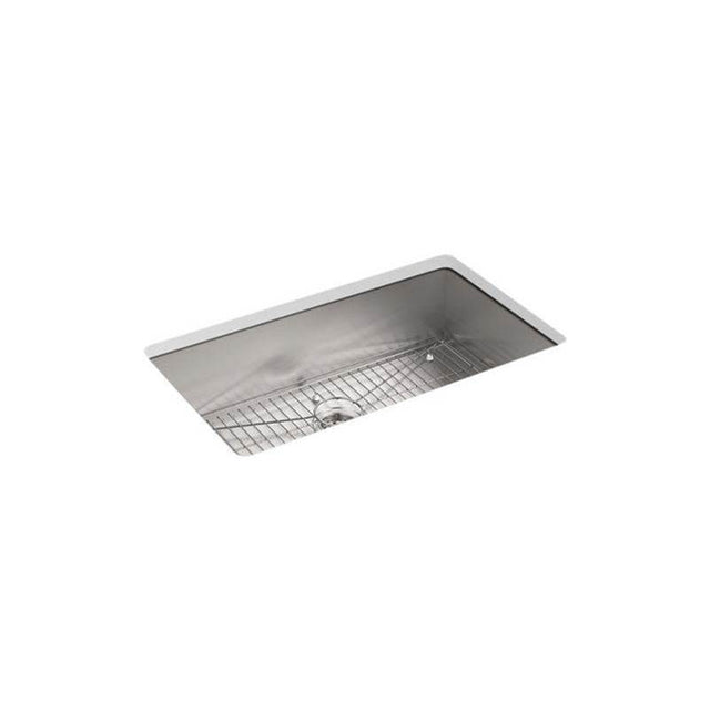 Kohler - VaultE 33'' top-/undermount single-bowl kitchen sink - Stainless Steel