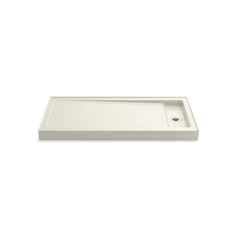 Kohler - Bellwether 60'' x 32'' alcove shower base, right drain - Biscuit