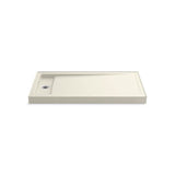 Kohler - Bellwether 60'' x 32'' alcove shower base, left offset drain - Biscuit