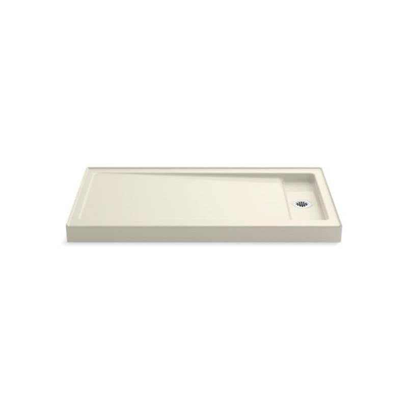 Kohler - Bellwether 60'' x 32'' alcove shower base, right offset drain - Biscuit