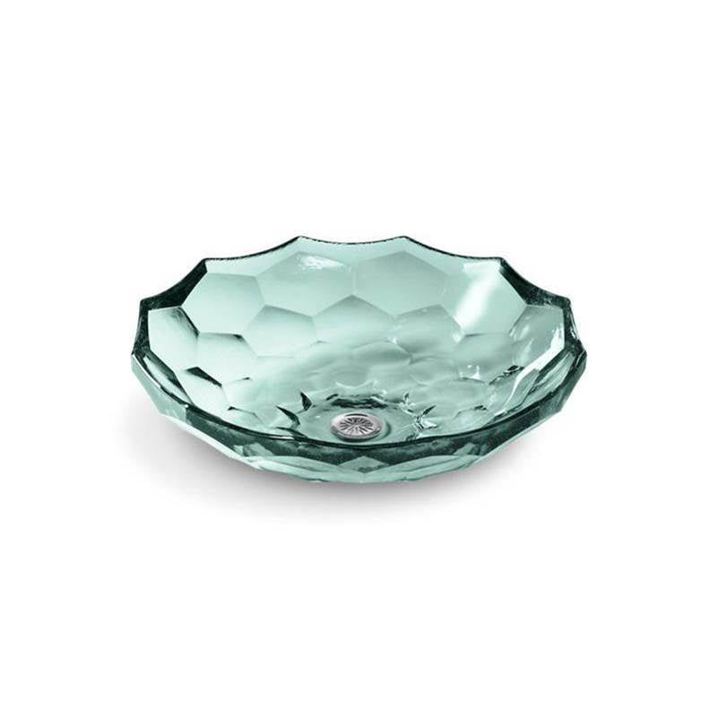 Kohler - BrioletteE 17-1/2'' round vessel bathroom sink, no overflow - Translucent Dew