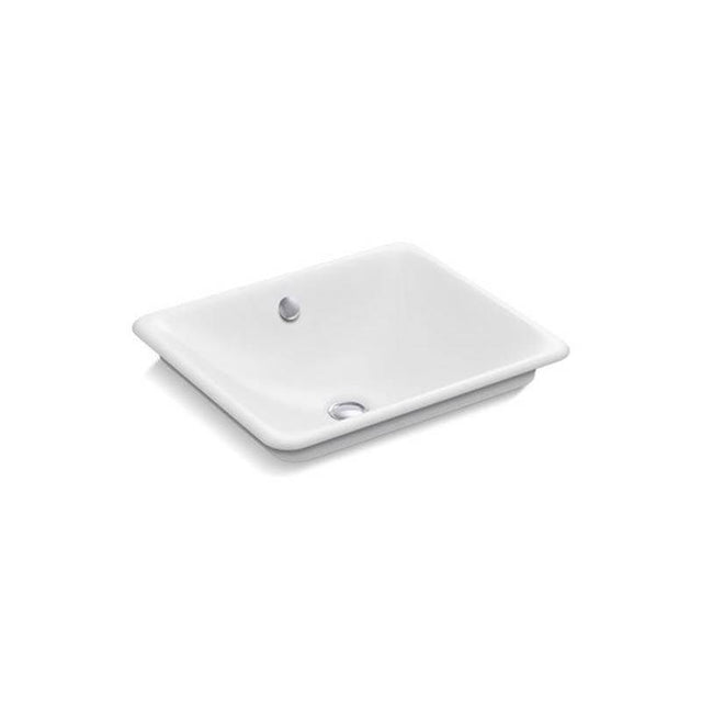 Kohler - Iron Plains 18-1/2'' rectangular vessel bathroom sink - White