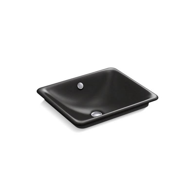 Kohler - Iron Plains 18-1/2'' rectangular vessel bathroom sink - Black