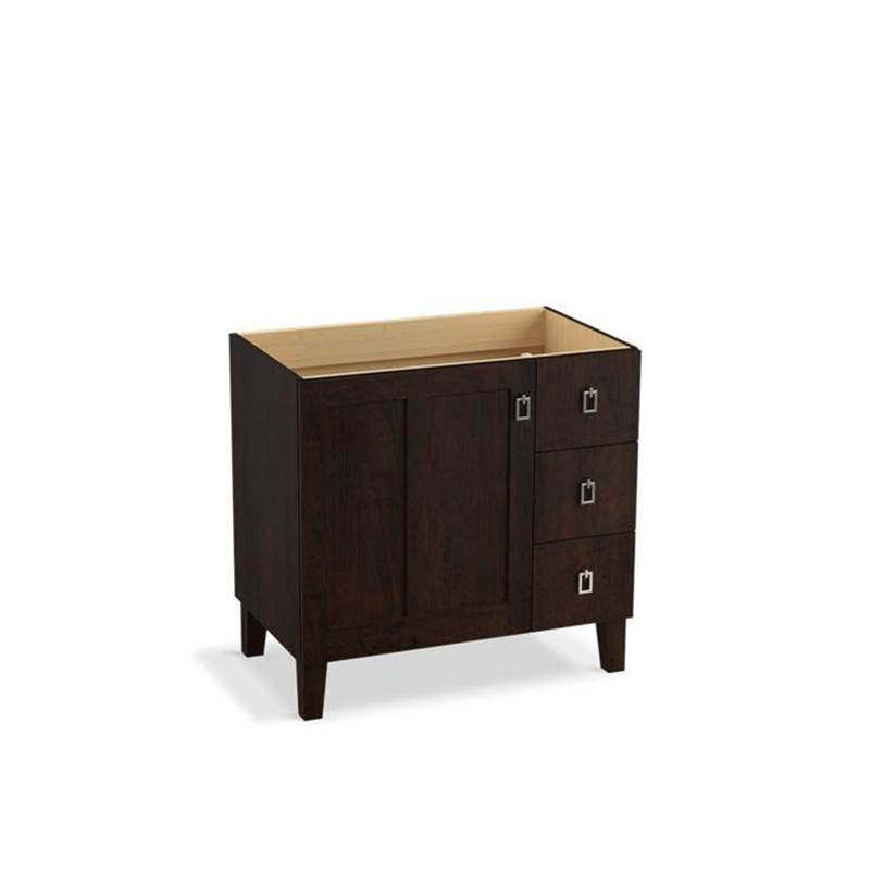 Kohler - Poplin 36'' bathroom vanity cabinet - Claret Suede