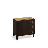 Kohler - Poplin 36'' bathroom vanity cabinet - Claret Suede