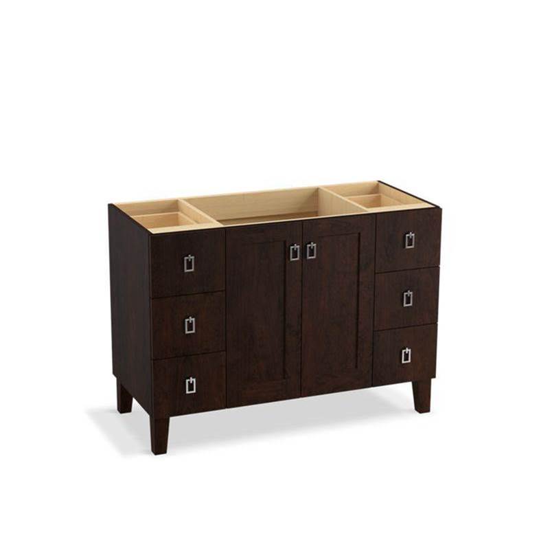 Kohler - Poplin 48'' bathroom vanity cabinet - Claret Suede