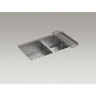Kohler - Strive Smart Divide 32'' undermount double-bowl kitchen sink - Stainless Steel
