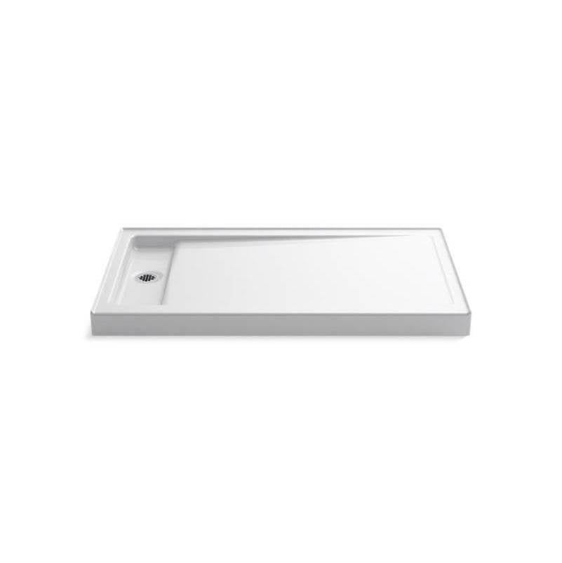 Kohler - Bellwether 60'' x 34'' alcove shower base, left offset drain - White