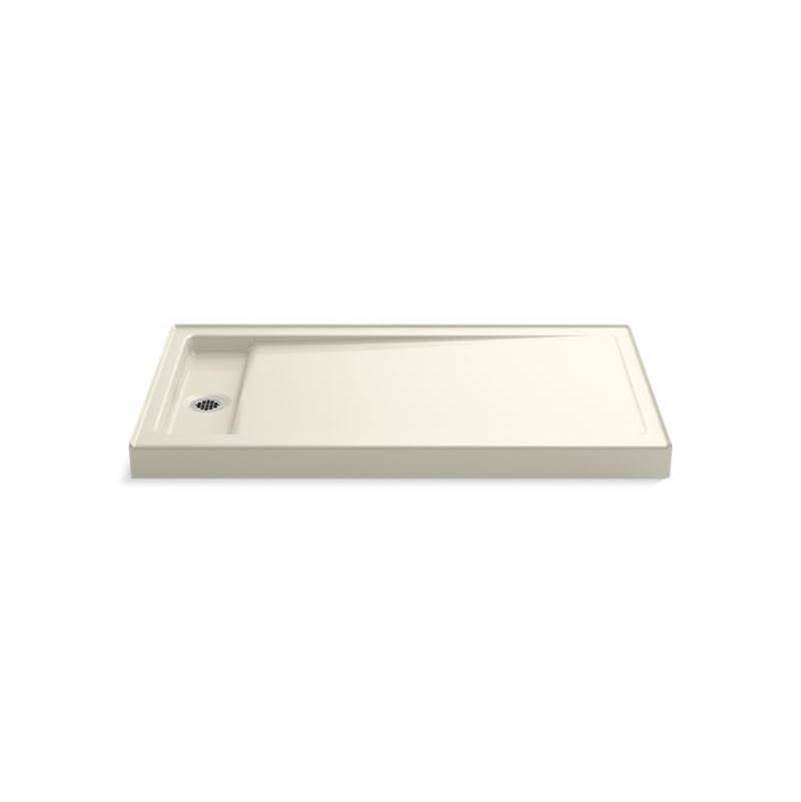 Kohler - Bellwether 60'' x 34'' alcove shower base, left drain - Biscuit
